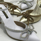 FABRIZIA - CALZADO CACHATINA - ESTILETO MUJER - CUERO DORADO - TACON 8.5 (11 CM)