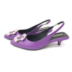 TACÒN - FAUX - 3.5 - CUERO MORADO - CALZADO CACHATINA