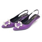 TACÒN - FAUX - 3.5 - CUERO MORADO - CALZADO CACHATINA