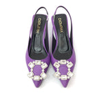 TACÒN - FAUX - 3.5 - CUERO MORADO - CALZADO CACHATINA
