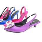 TACÒN - FAUX - 3.5 - CUERO MORADO - CALZADO CACHATINA
