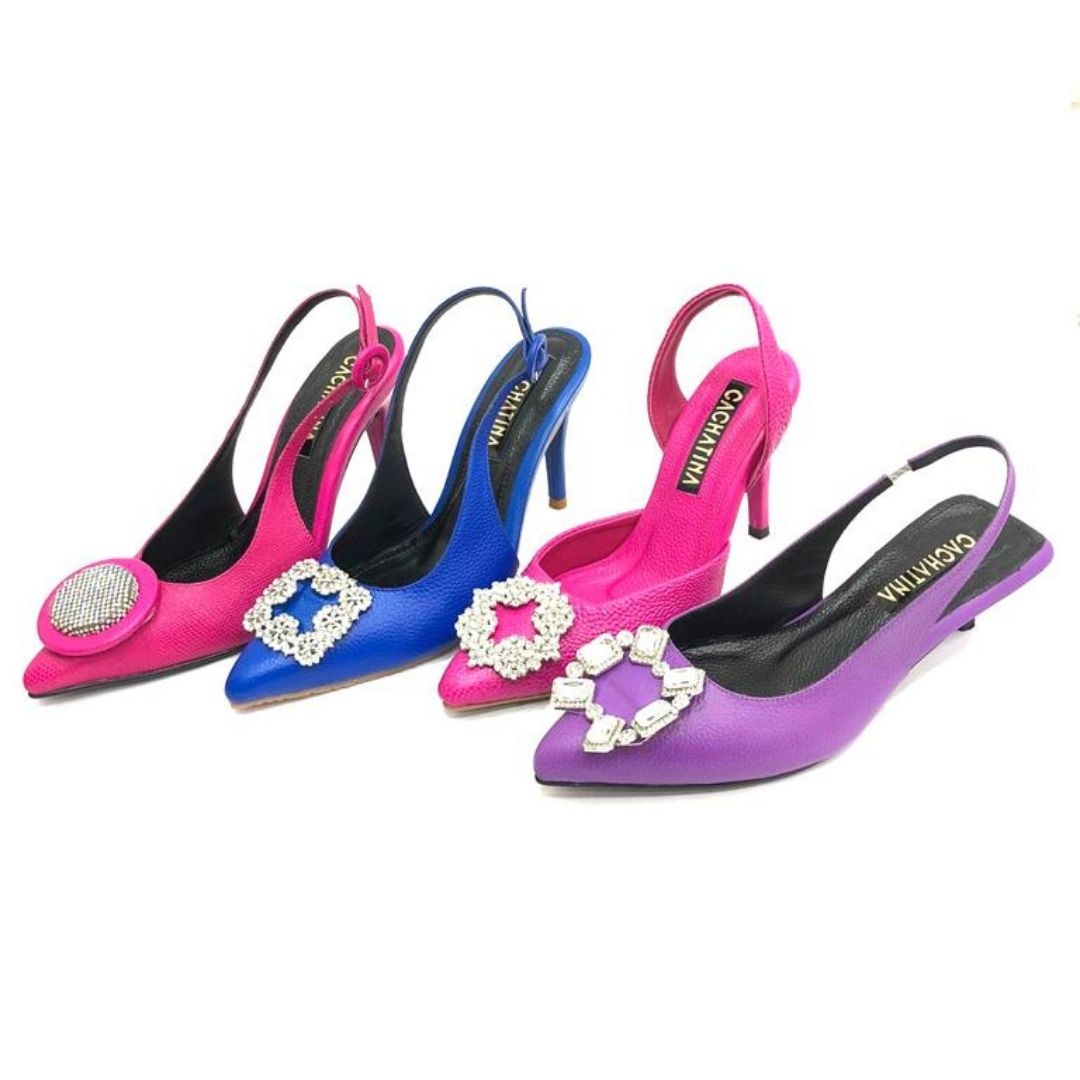 TACÒN - FAUX - 3.5 - CUERO MORADO - CALZADO CACHATINA