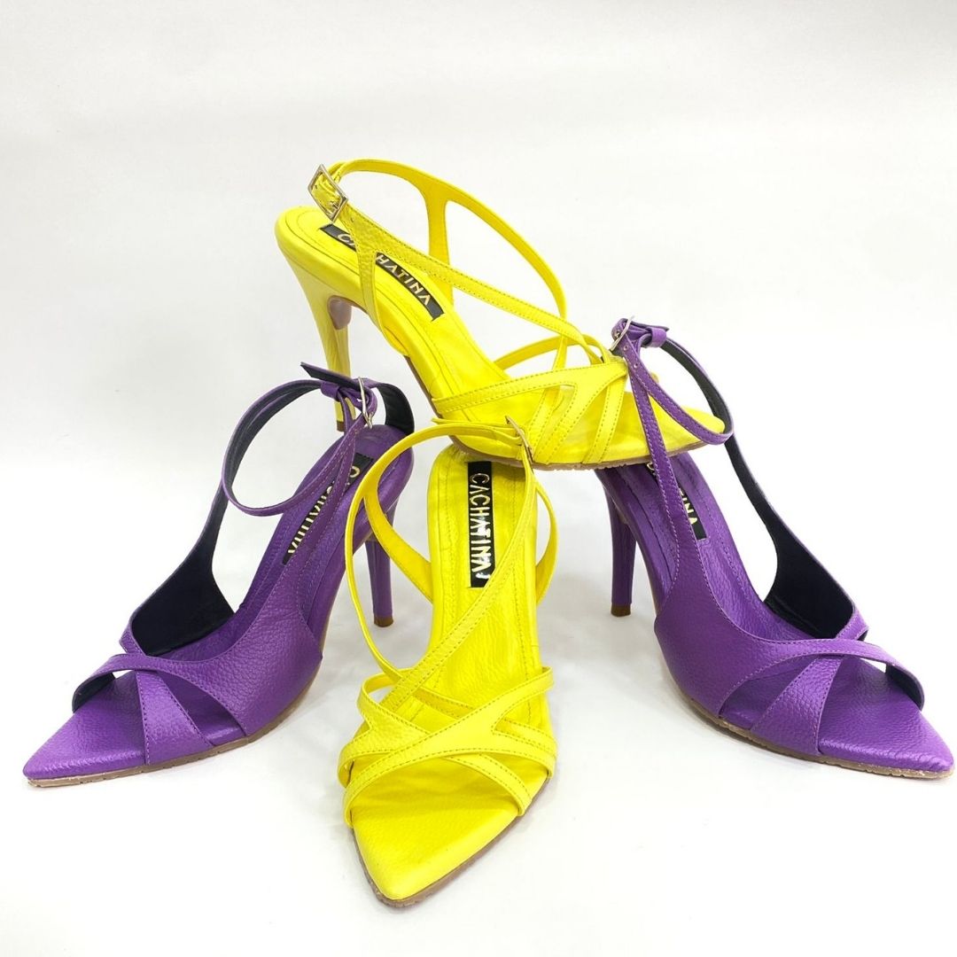 TACÒN - FAUXETY - 8.5 - CUERO MORADO - CALZADO CACHATINA