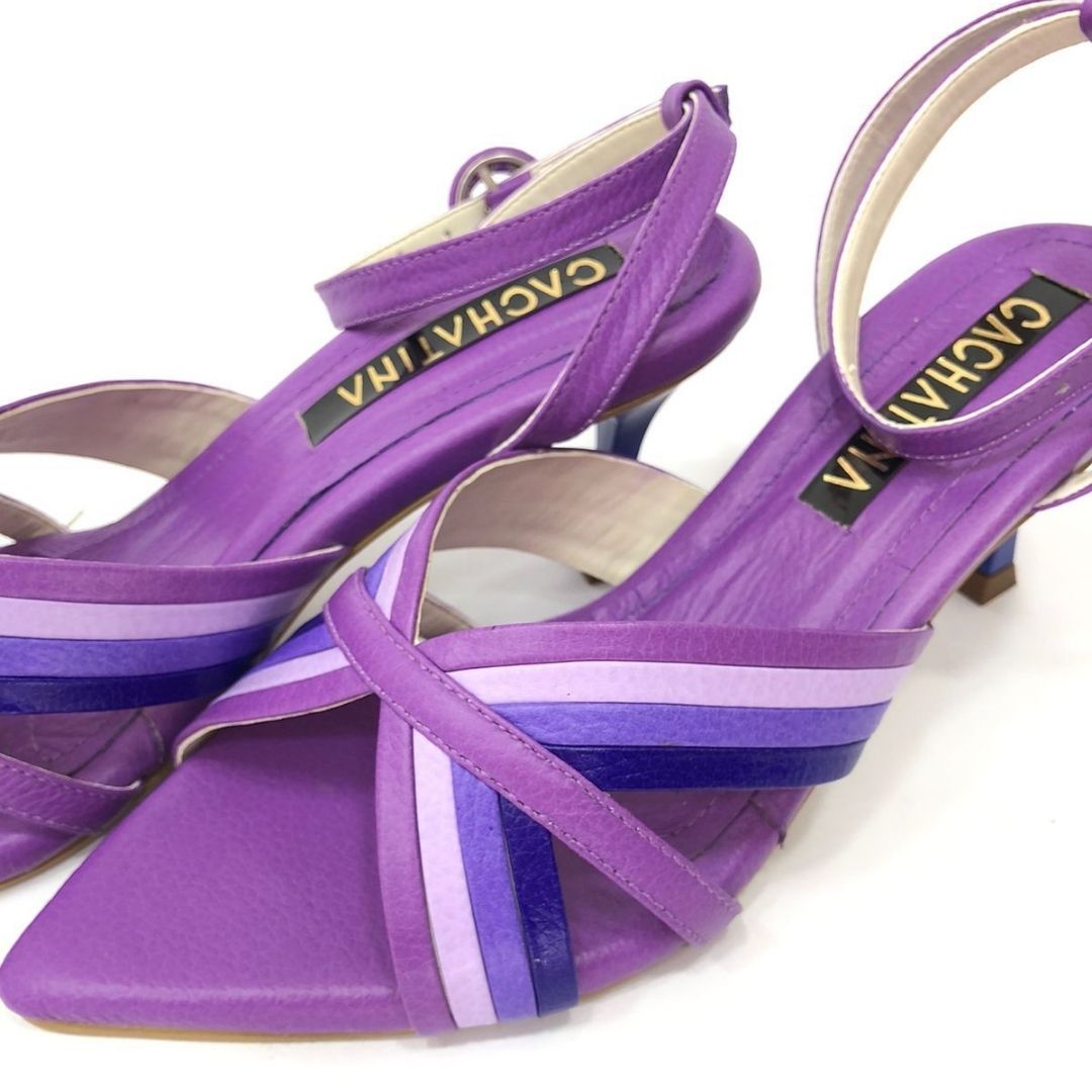 TACÒN - HELIDA - 5.5 - CUERO MORADO - CALZADO CACHATINA