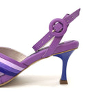 TACÒN - HELIDA - 5.5 - CUERO MORADO - CALZADO CACHATINA