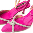 TACÒN - HUMANSY - 5.5 - CUERO FUCSIA - CALZADO CACHATINA