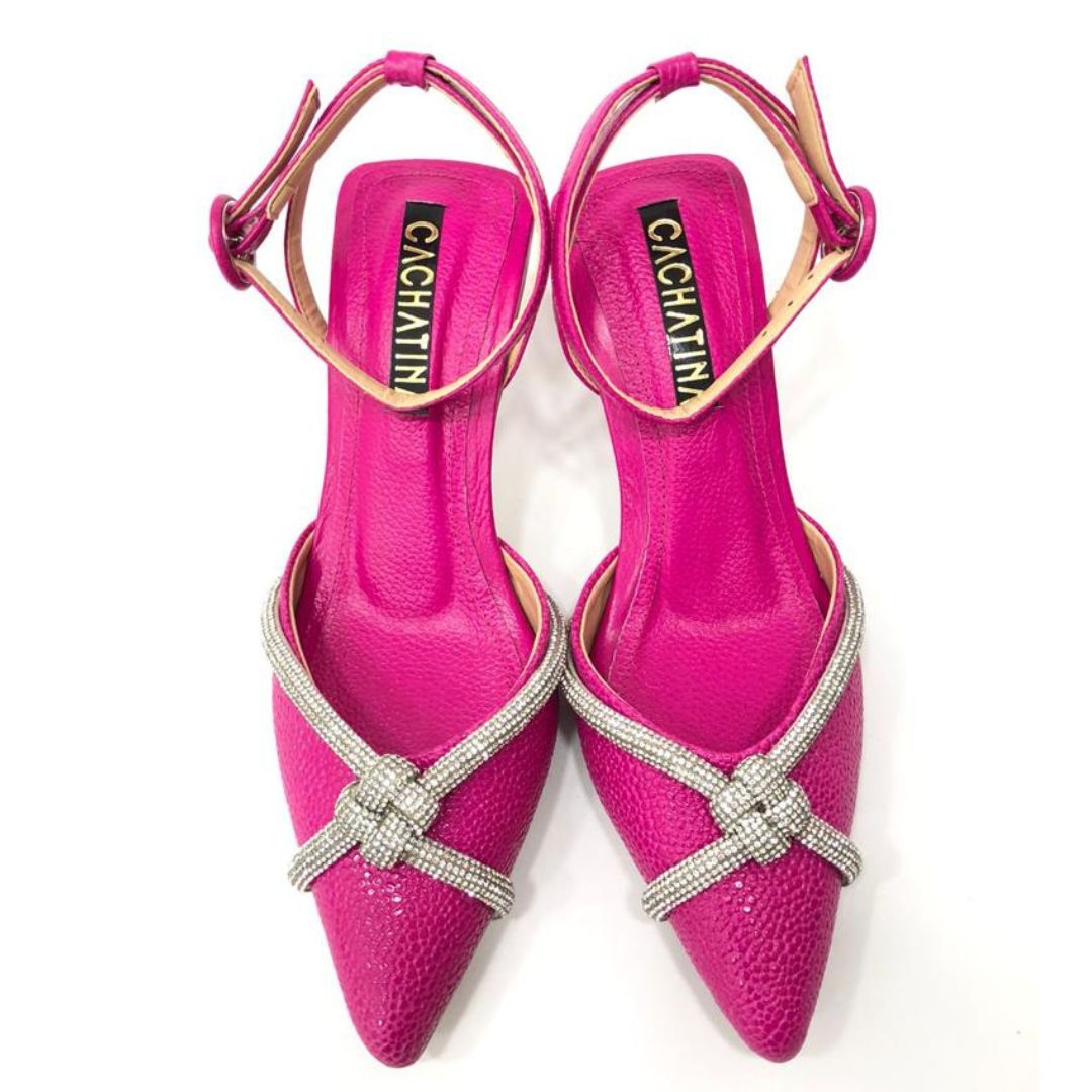 TACÒN - HUMANSY - 5.5 - CUERO FUCSIA - CALZADO CACHATINA