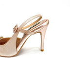 TACÒN - IZABELA - 8.5 - CUERO DEJAVU ORO ROSA - CALZADO CACHATINA