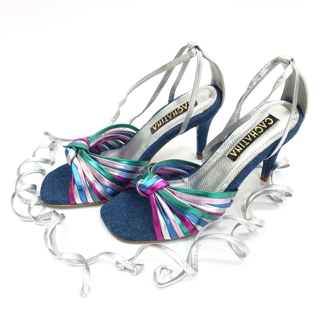 TACÒN - JAIDUNIX - 7.5 - DENIM NEUTRO X COLORES - CALZADO CACHATINA