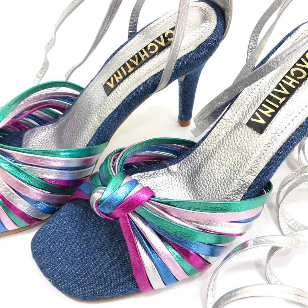 TACÒN - JAIDUNIX - 7.5 - DENIM NEUTRO X COLORES - CALZADO CACHATINA
