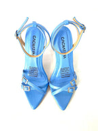 TACÒN - JANSET - 7.5 - CUERO AZUL CIELO- CALZADO CACHATINA
