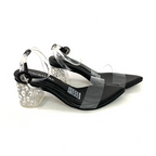 CALZADO CACHATINA - TACON MUJER - JASIRA - CUERO NEGRO - ALTURA 5.5 (7 CM)