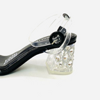 CALZADO CACHATINA - TACON MUJER - JASIRA - CUERO NEGRO - ALTURA 5.5 (7 CM)