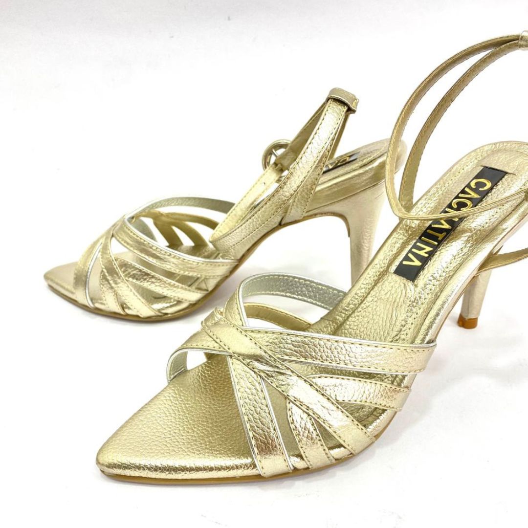 TACÒN - JEBRALIA - 7.5 - CUERO DORADO - CALZADO CACHATINA
