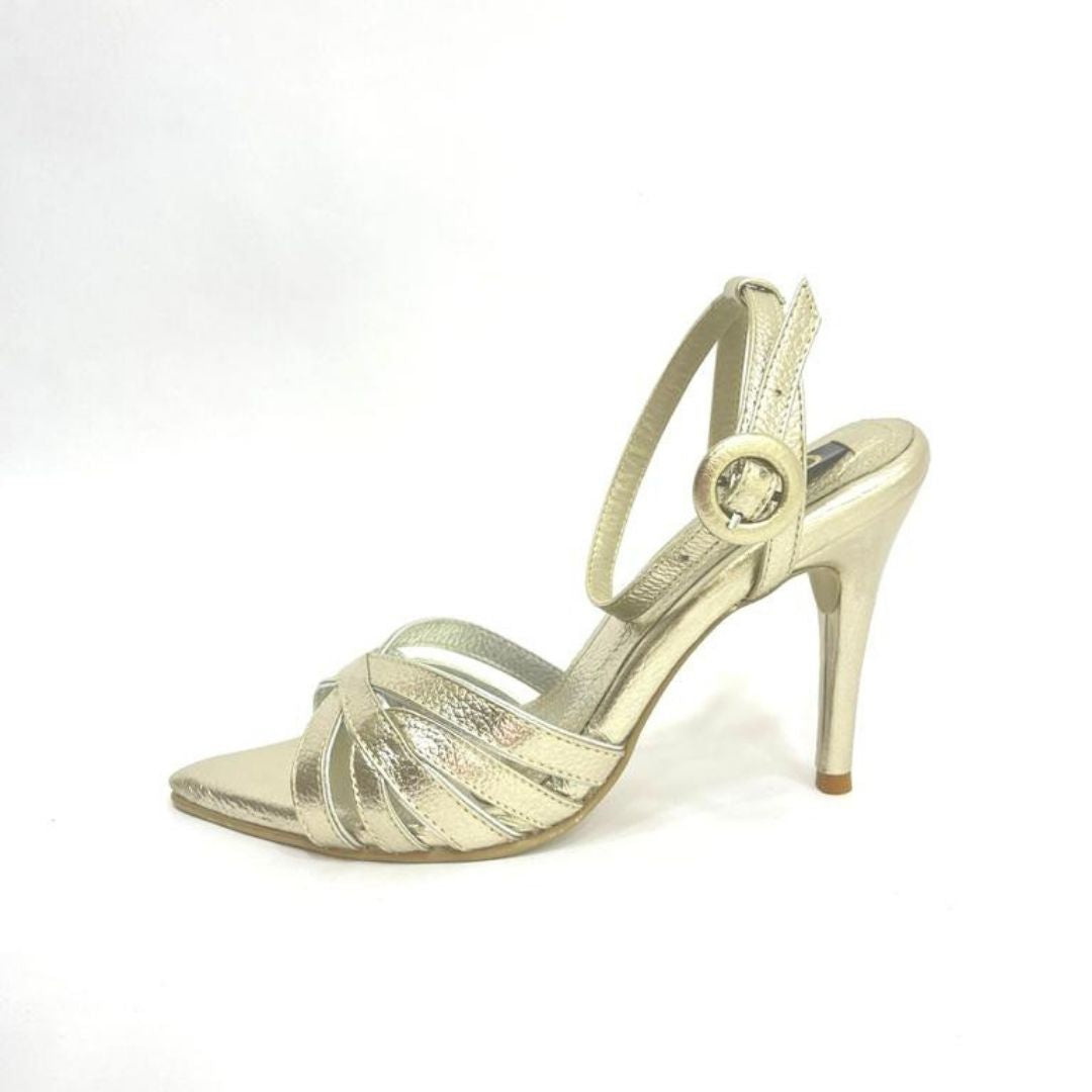 TACÒN - JEBRALIA - 7.5 - CUERO DORADO - CALZADO CACHATINA