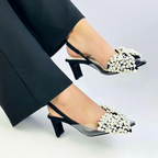 JINYU - CALZADO CACHATINA - ESTILETO MUJER - DENIM NEGRO - TACON 5.5 (7 CM)