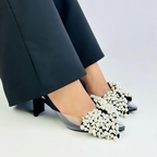 JINYU - CALZADO CACHATINA - ESTILETO MUJER - DENIM NEGRO - TACON 5.5 (7 CM)
