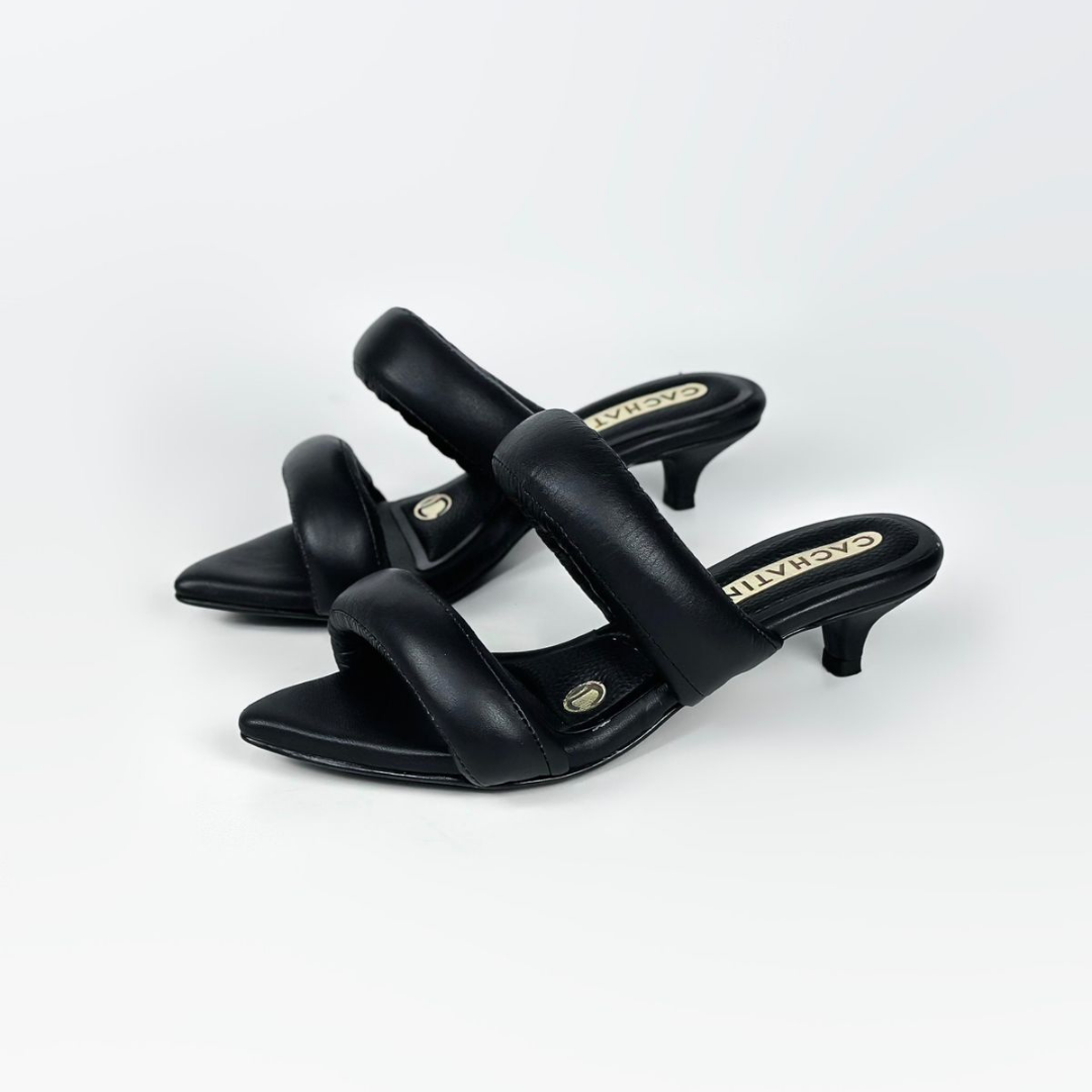 JULES - CALZADO CACHATINA - ESTILETO MUJER - CUERO CONFECCION NEGRO - TACON 3.5 (5 CM)