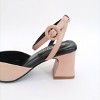 KALANDY - CALZADO CACHATINA - ESTILETO MUJER - CUERO TAUPE X NEGRO - TACON 5.5 (7.5 CM)