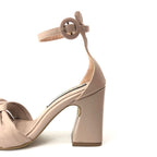 TACÒN - KALENIA - 7.5 - CUERO TAUPE - CALZADO CACHATINA