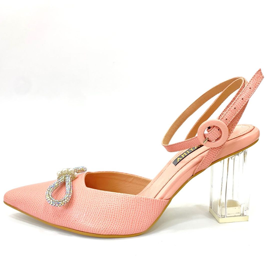 TACÓN - KALIN - 7.5 - CUERO DEJAVU ZAFIRO - CALZADO CACHATINA