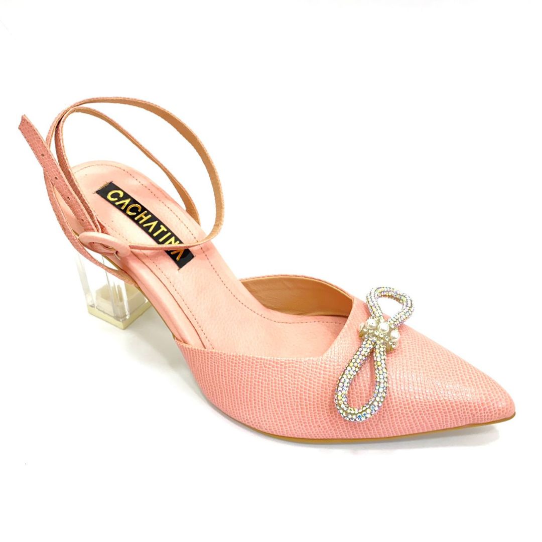 TACÓN - KALIN - 7.5 - CUERO DEJAVU ZAFIRO - CALZADO CACHATINA