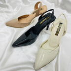 KAPRINA - CALZADO CACHATINA - ESTILETO MUJER - CUERO CHAROL TAUPE - TACON 7.5 (10 CM)