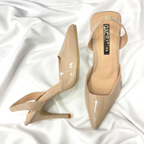 KAPRINA - CALZADO CACHATINA - ESTILETO MUJER - CUERO CHAROL TAUPE - TACON 7.5 (10 CM)