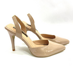 KAPRINA - CALZADO CACHATINA - ESTILETO MUJER - CUERO CHAROL TAUPE - TACON 7.5 (10 CM)