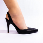 TACÒN - KAPRINA - 8.5 - CUERO NEGRO - CALZADO CACHATINA