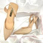 KAPRINA - CALZADO CACHATINA - ESTILETO MUJER - CUERO CHAROL TAUPE - TACON 7.5 (10 CM)