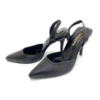 KAPRINA - CALZADO CACHATINA - ESTILETO MUJER - CUERO DEJAVU NEGRO - TACON 8.5 (11 CM)