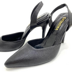 KAPRINA - CALZADO CACHATINA - ESTILETO MUJER - CUERO DEJAVU NEGRO - TACON 8.5 (11 CM)