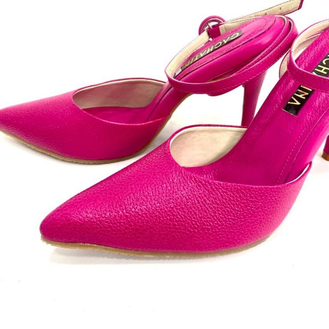 TACÒN - KENEL - 8.5 - CUERO FUCSIA - CALZADO CACHATINA
