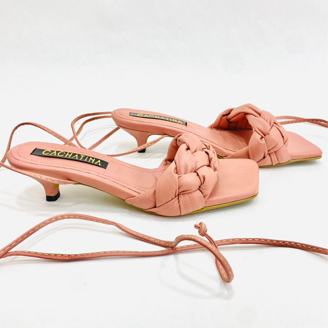 CALZADO CACHATINA - TACON MUJER - KIMY - CUERO NUDE - ALTURA 3.5 (5 CM)