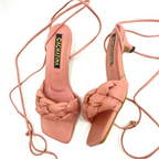 CALZADO CACHATINA - TACON MUJER - KIMY - CUERO NUDE - ALTURA 3.5 (5 CM)