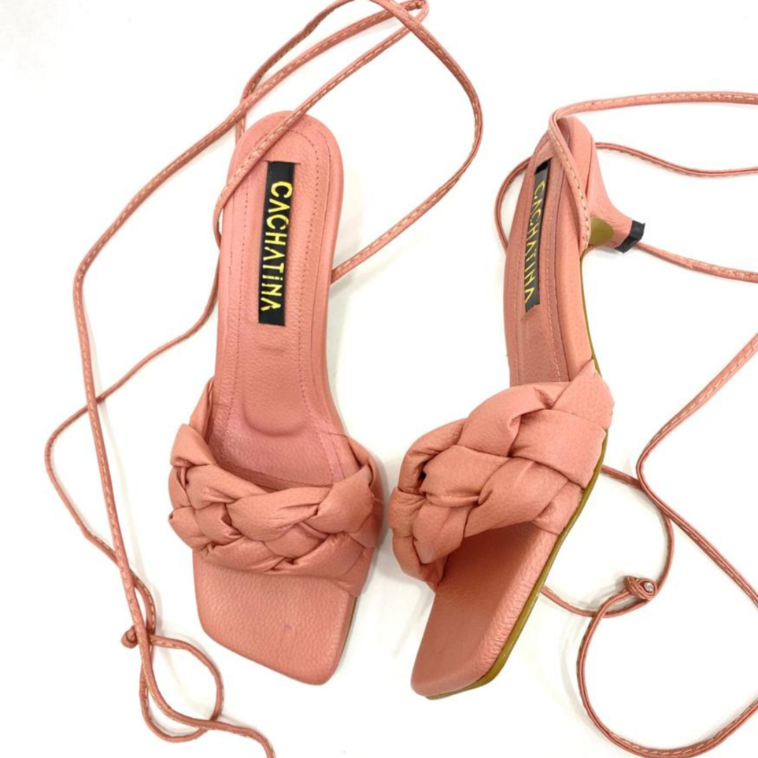 CALZADO CACHATINA - TACON MUJER - KIMY - CUERO NUDE - ALTURA 3.5 (5 CM)