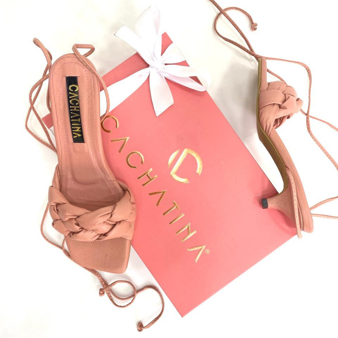 CALZADO CACHATINA - TACON MUJER - KIMY - CUERO NUDE - ALTURA 3.5 (5 CM)