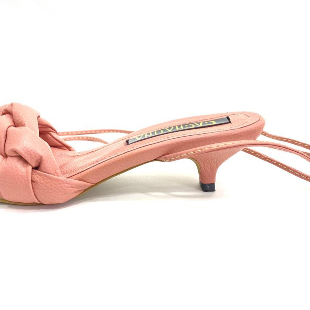 CALZADO CACHATINA - TACON MUJER - KIMY - CUERO NUDE - ALTURA 3.5 (5 CM)