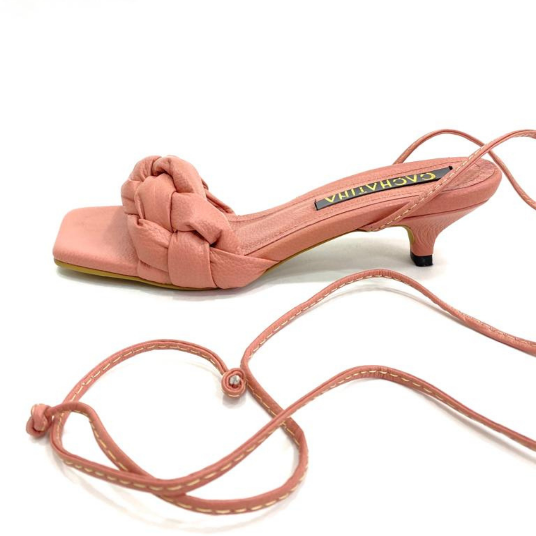 CALZADO CACHATINA - TACON MUJER - KIMY - CUERO NUDE - ALTURA 3.5 (5 CM)