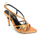 CALZADO CACHATINA - TACON MUJER - KINSLEY - CUERO BRONCE - ALTURA 8.5 (11 CM)