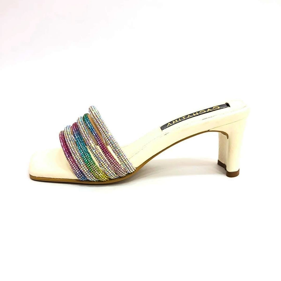 TACÒN - LAZARA - 5.5 - CUERO TALCO X ARCOIRIS - CALZADO CACHATINA