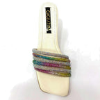 TACÒN - LAZARA - 5.5 - CUERO TALCO X ARCOIRIS - CALZADO CACHATINA