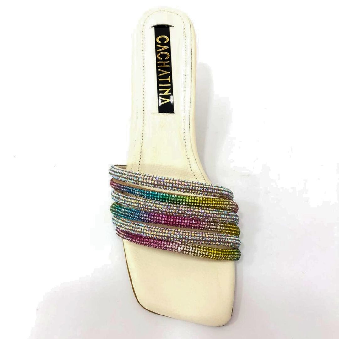 TACÒN - LAZARA - 5.5 - CUERO TALCO X ARCOIRIS - CALZADO CACHATINA