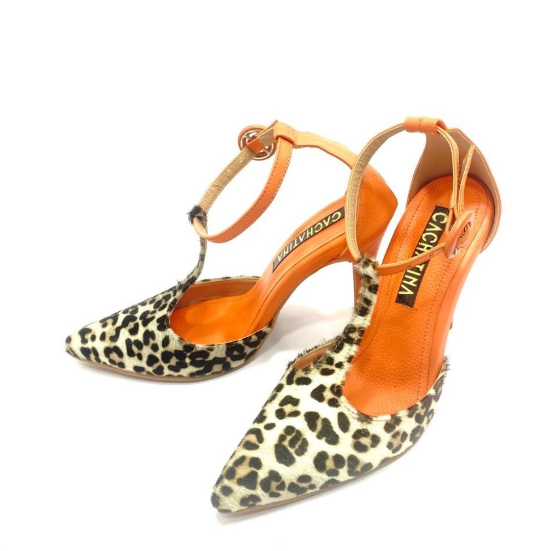 TACÒN - LEONORA - 8.5 - CUERO TIGRILLO SENY - CALZADO CACHATINA