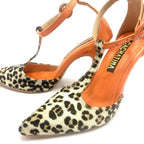TACÒN - LEONORA - 8.5 - CUERO TIGRILLO SENY - CALZADO CACHATINA