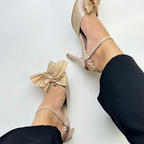 LONDON - CALZADO CACHATINA - ESTILETO MUJER - CUERO CHAROL TAUPE - TACON 7.5 (10 CM)