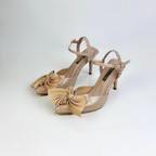 LONDON - CALZADO CACHATINA - ESTILETO MUJER - CUERO CHAROL TAUPE - TACON 7.5 (10 CM)