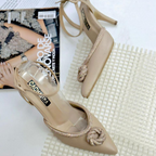 LORELAY - CALZADO CACHATINA - ESTILETO MUJER - CUERO TAUPE - TACON 8.5 (11 CM)