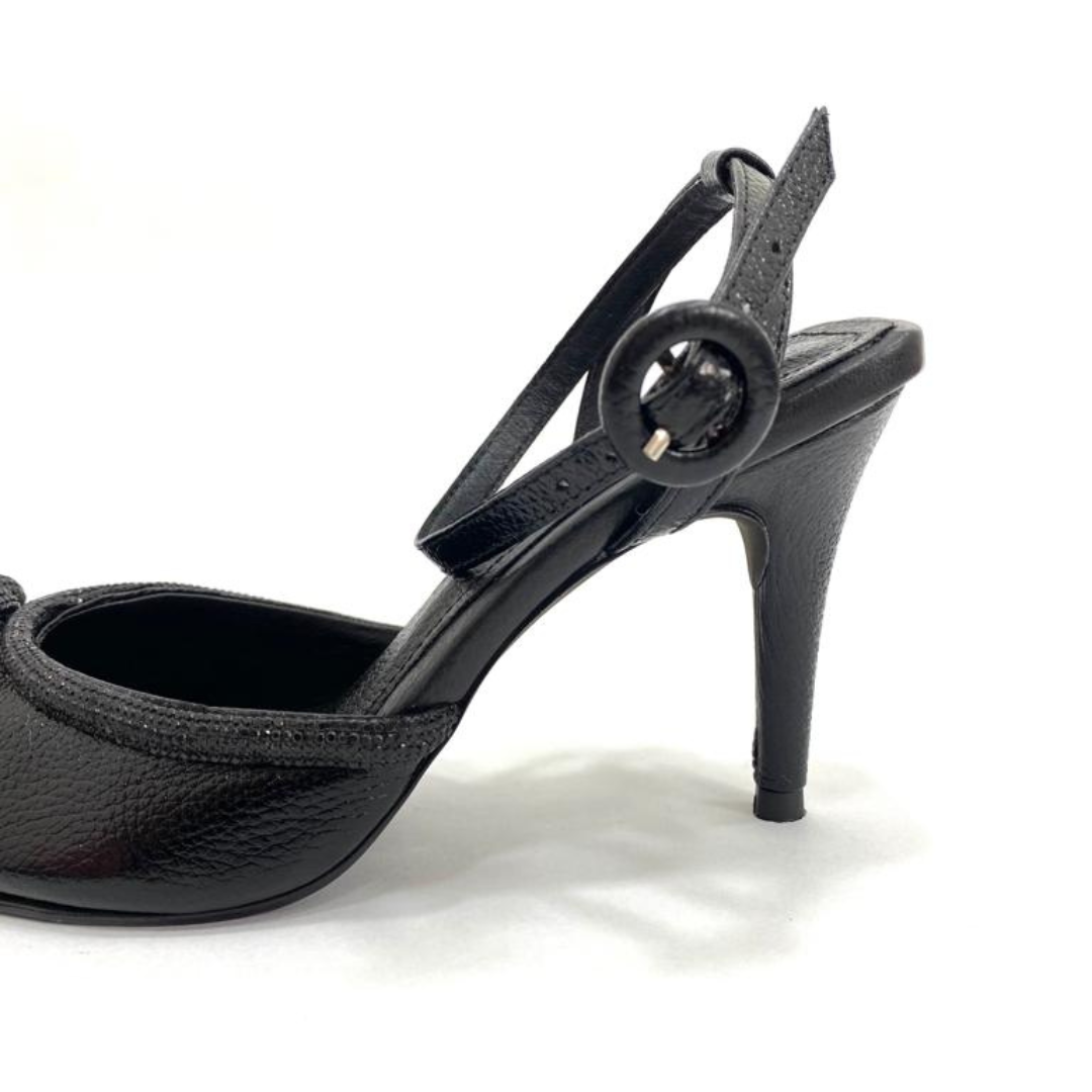 LORELAY - CALZADO CACHATINA - ESTILETO MUJER - CUERO NEGRO - TACON 8.5 (11 CM)
